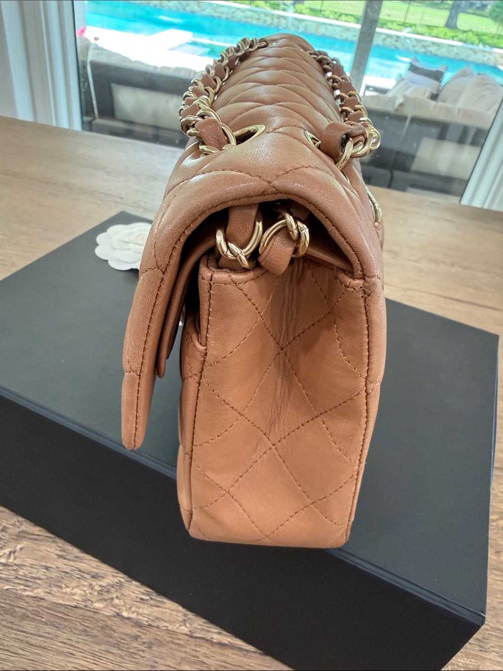 CHANEL small double flap with gold hardware - Picture 7 of 12